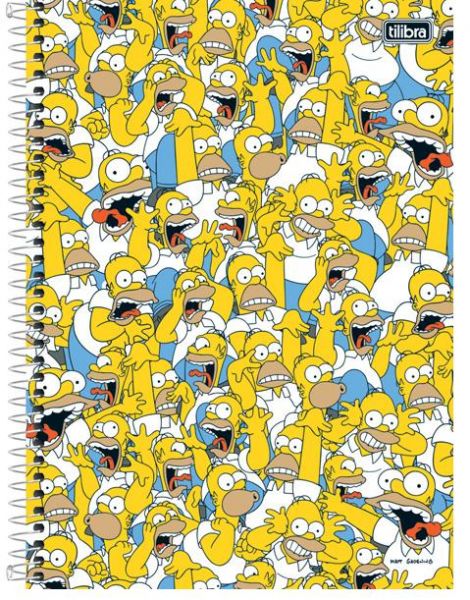 Caderno Universitário Espiral Tilibra Simpsons