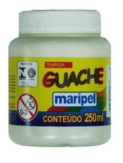 Tinta Guache Maripel Branco 250Ml