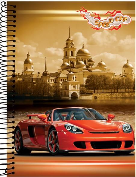 Caderno Universitário Espiral Tamoio Speed Car