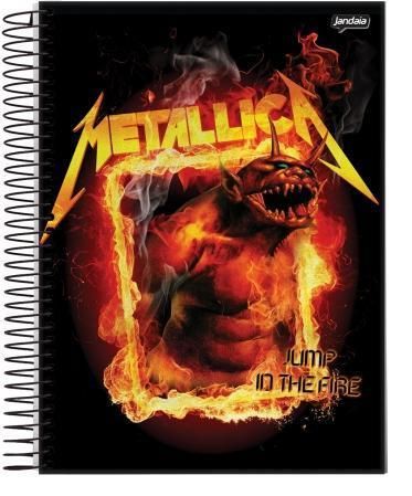 Caderno Universitário Jandaia Metallica 200Fls