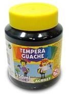 Tinta Guache Acrilex Preto 250Ml