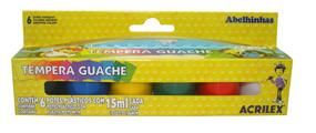 Tinta Guache Escolar Acrilex c/ 6 unidades 15ml