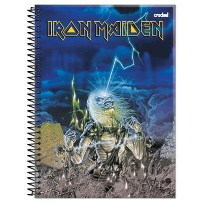 Caderno Universitário Espiral Credeal Iron Maiden