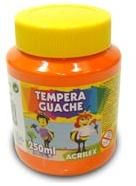 Tinta Guache Acrilex Laranja 250Ml