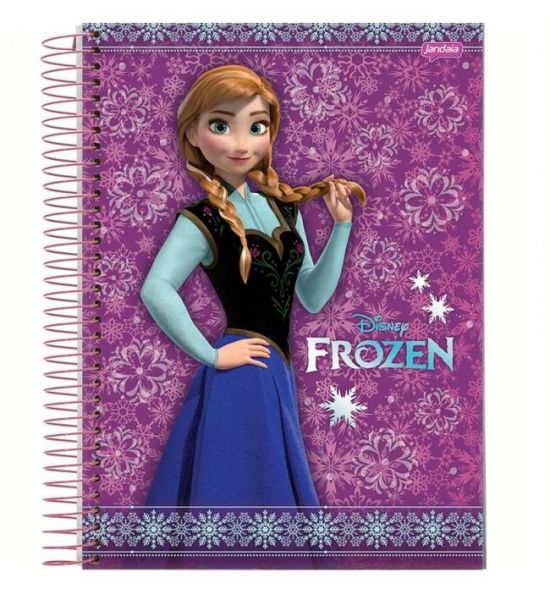 Caderno Universitário Espiral Jandaia Frozen