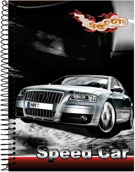 Caderno Universitário Espiral Tamoio Speed Car